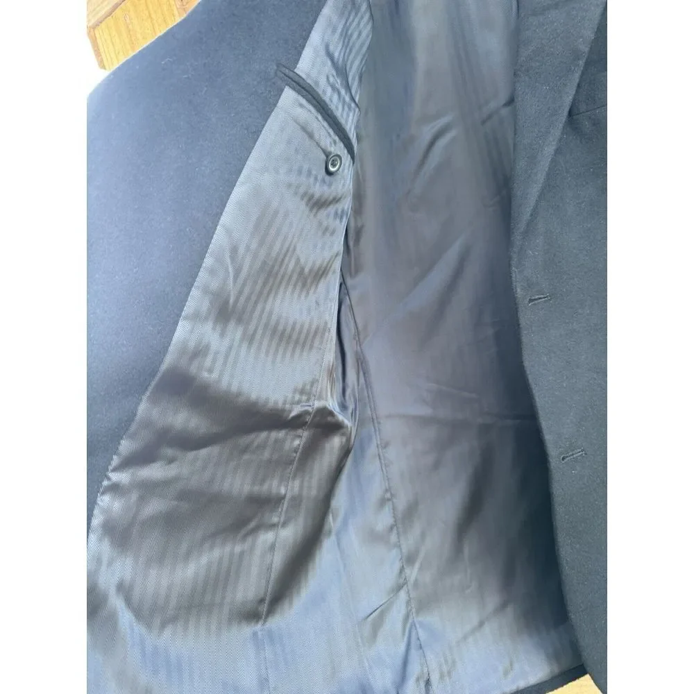 Michael Kors Men's Black Color Sports Coat‎ Size 40R Wool Blend 2 Button Blazer